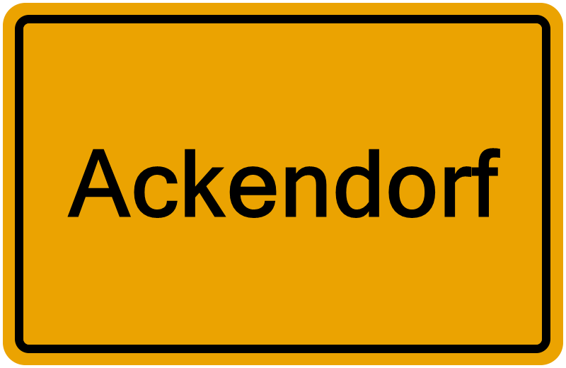 Handelsregister Ackendorf