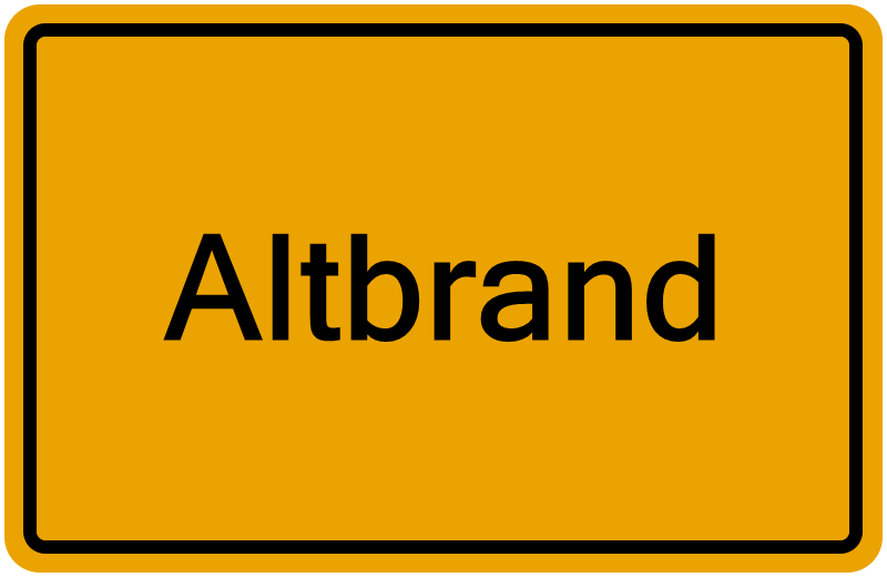 Handelsregister Altbrand