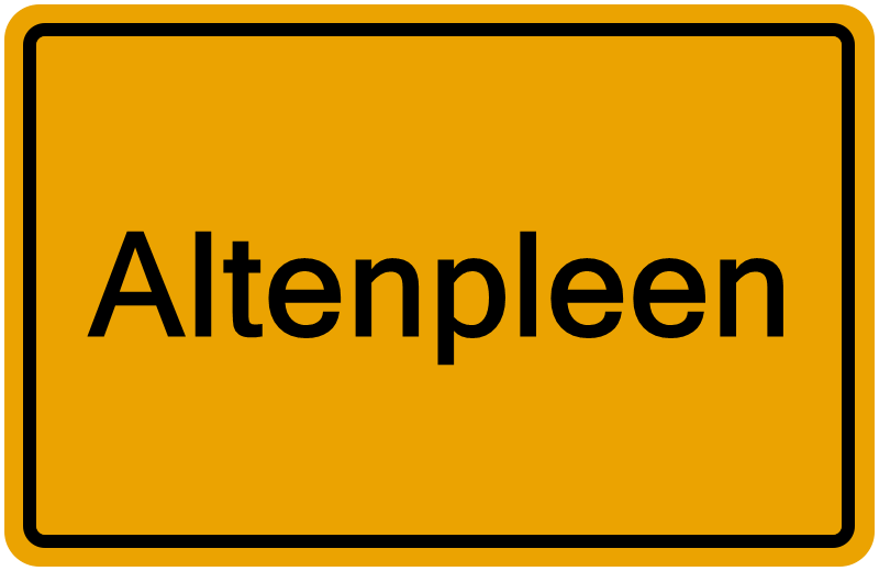 Handelsregister Altenpleen