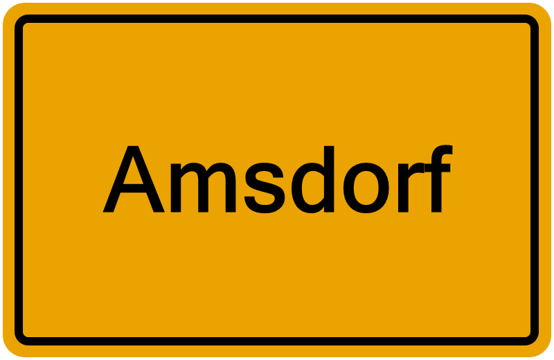 Handelsregister Amsdorf