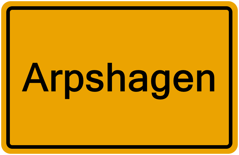 Handelsregister Arpshagen