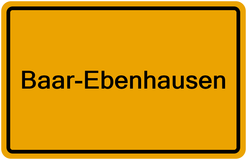Handelsregister Baar-Ebenhausen