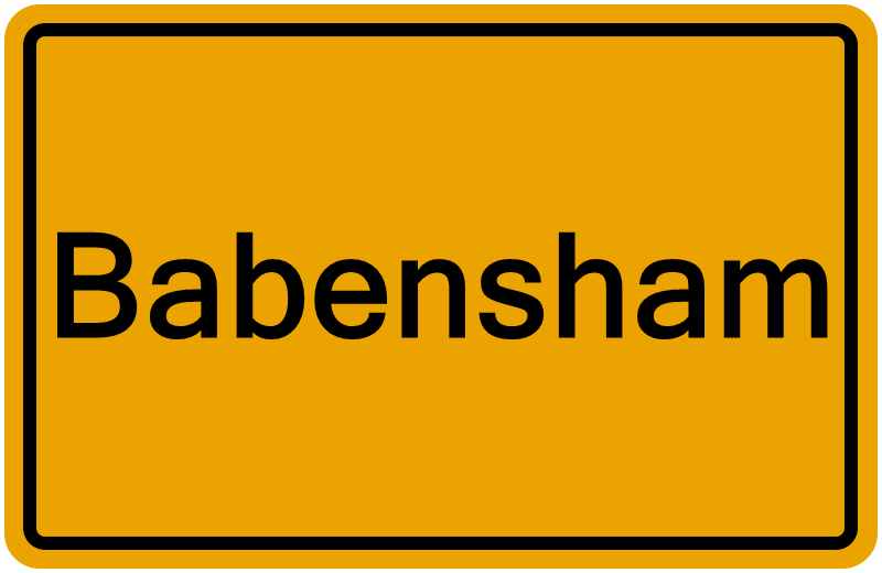 Handelsregister Babensham