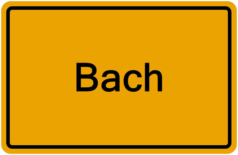Handelsregister Bach