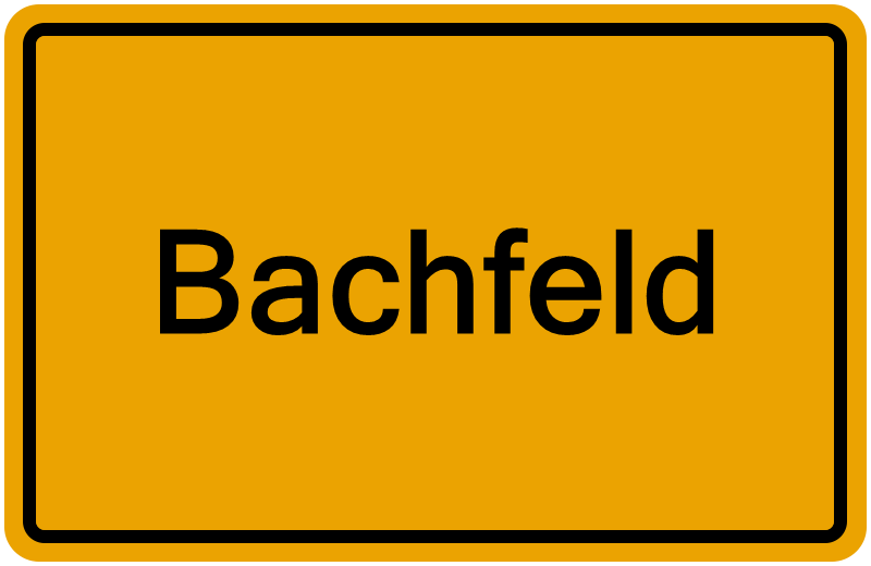 Handelsregister Bachfeld