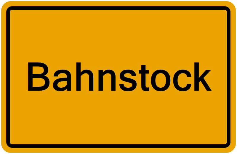 Handelsregister Bahnstock