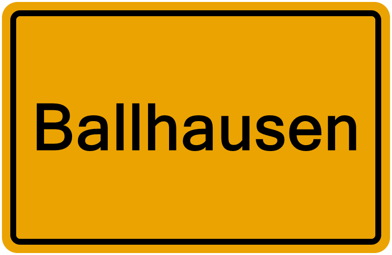 Handelsregister Ballhausen