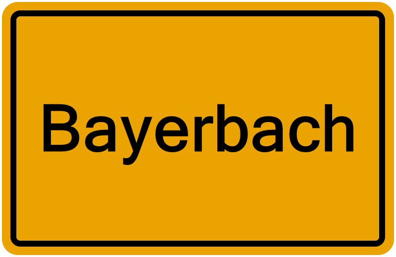 Handelsregister Bayerbach