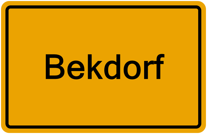 Handelsregister Bekdorf