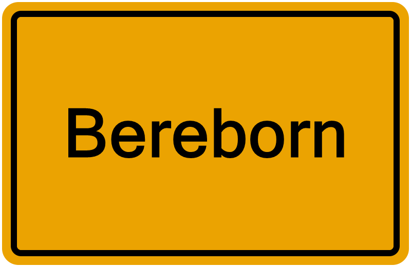 Handelsregister Bereborn