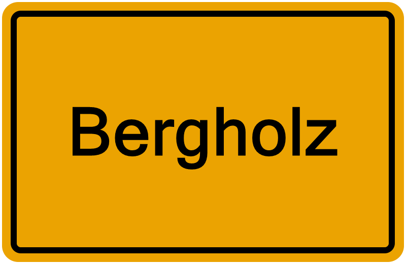 Handelsregister Bergholz