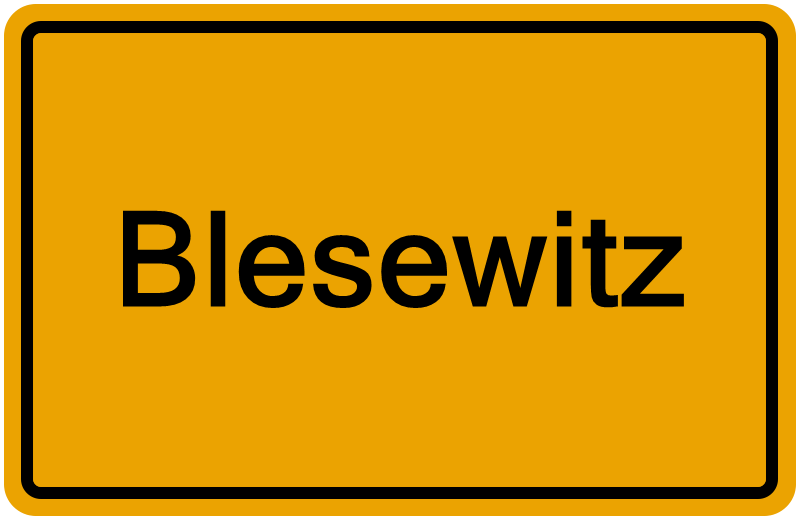 Handelsregister Blesewitz