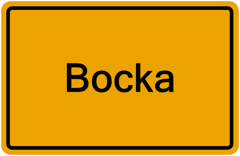 Handelsregister Bocka