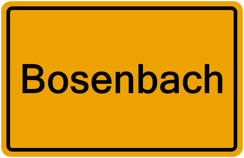 Handelsregister Bosenbach