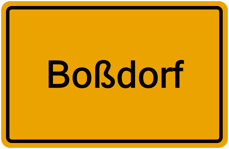 Handelsregister Boßdorf