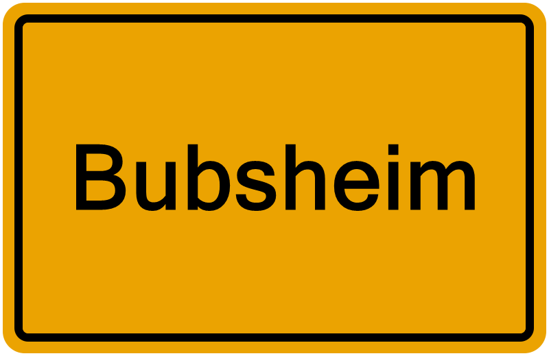 Handelsregister Bubsheim
