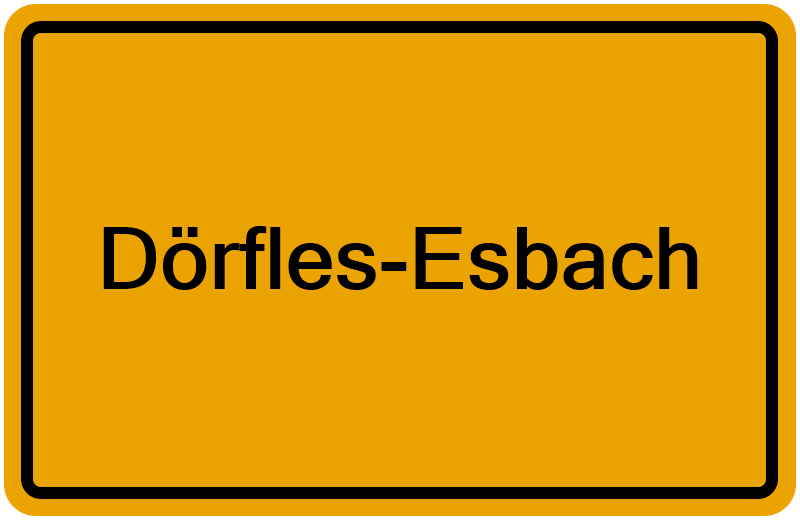 Handelsregister Dörfles-Esbach