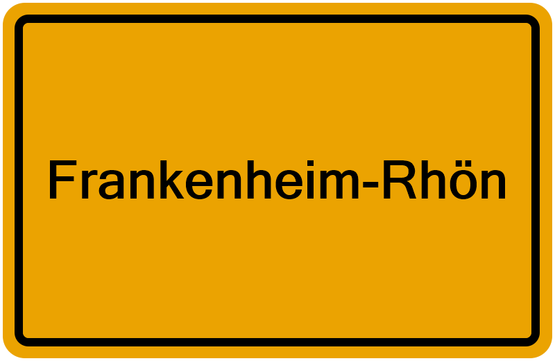 Handelsregister Frankenheim-Rhön