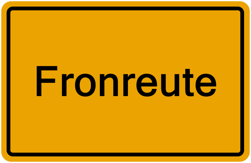 Handelsregister Fronreute