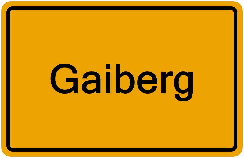 Handelsregister Gaiberg