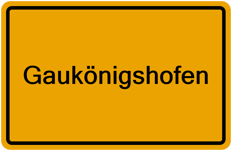 Handelsregister Gaukönigshofen