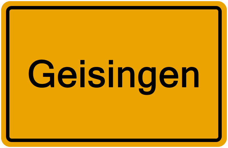 Handelsregister Geisingen