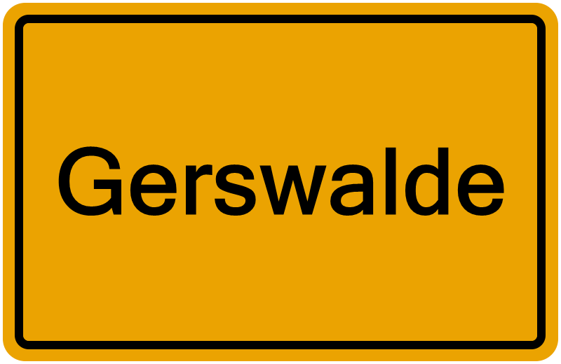 Handelsregister Gerswalde