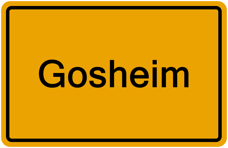 Handelsregister Gosheim