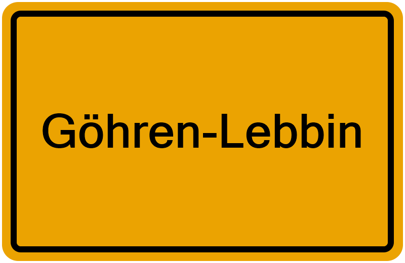 Handelsregister Göhren-Lebbin