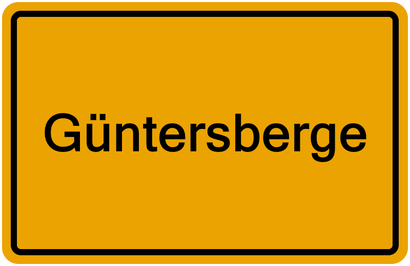 Handelsregister Güntersberge