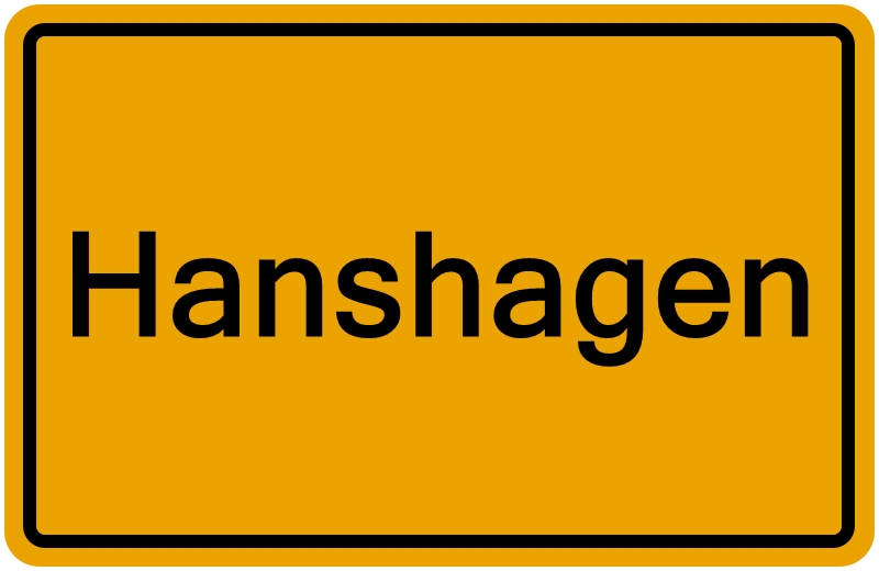 Handelsregister Hanshagen