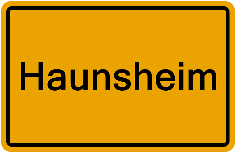 Handelsregister Haunsheim