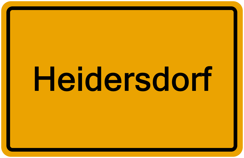 Handelsregister Heidersdorf