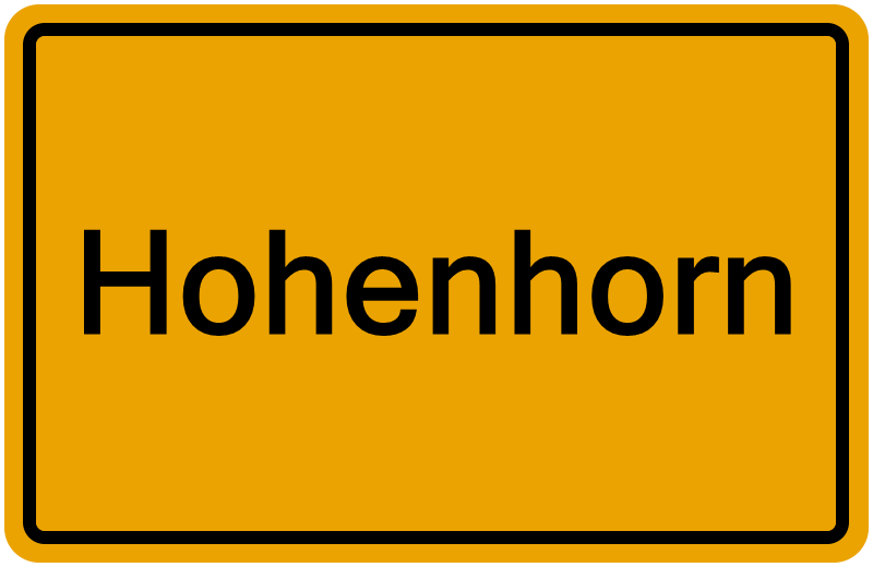Handelsregister Hohenhorn