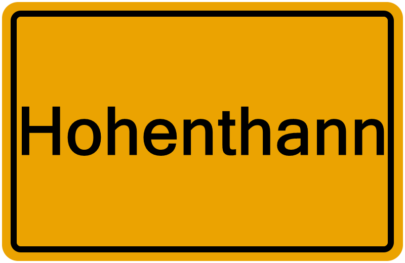 Handelsregister Hohenthann