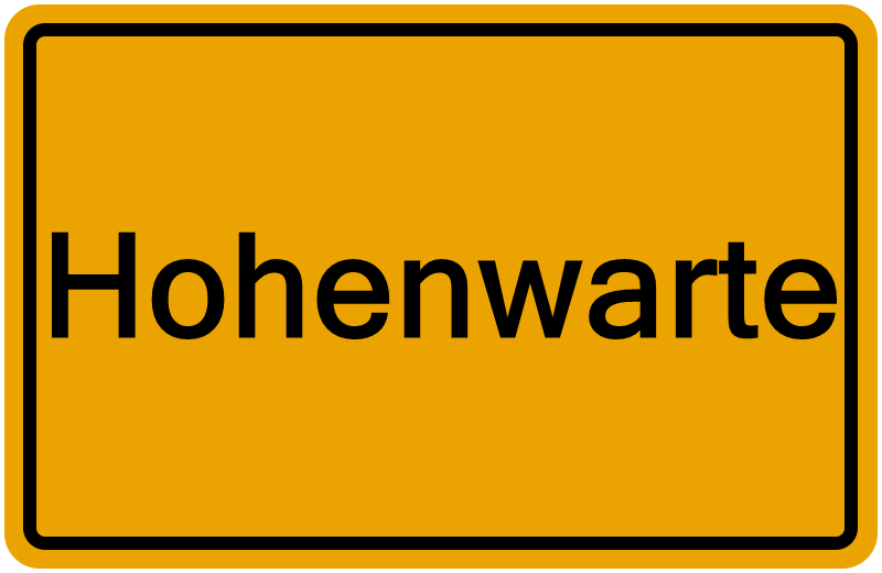 Handelsregister Hohenwarte