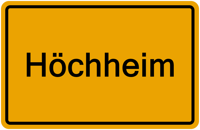Handelsregister Höchheim