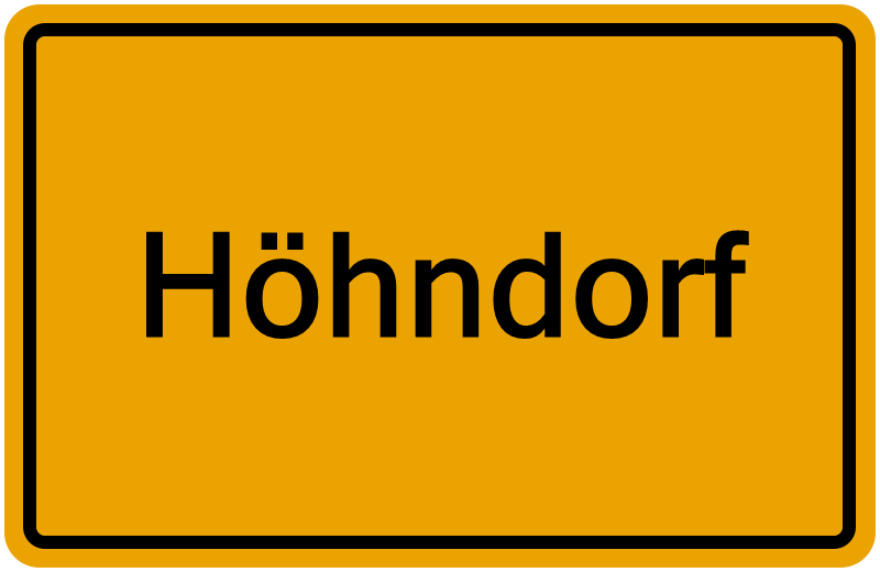 Handelsregister Höhndorf