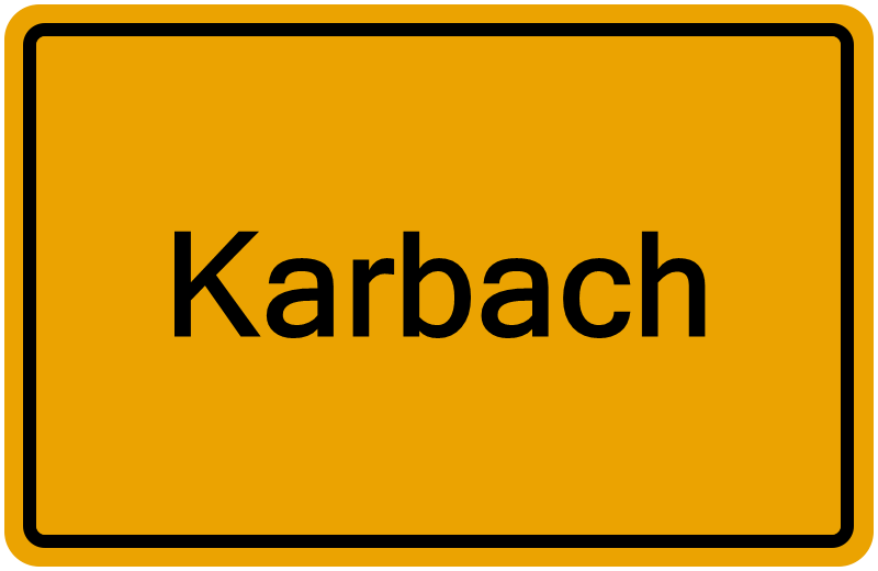 Handelsregister Karbach
