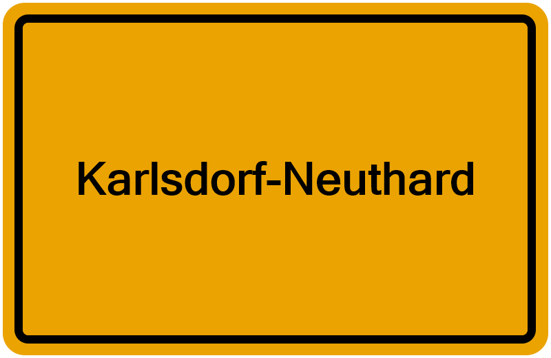 Handelsregister Karlsdorf-Neuthard