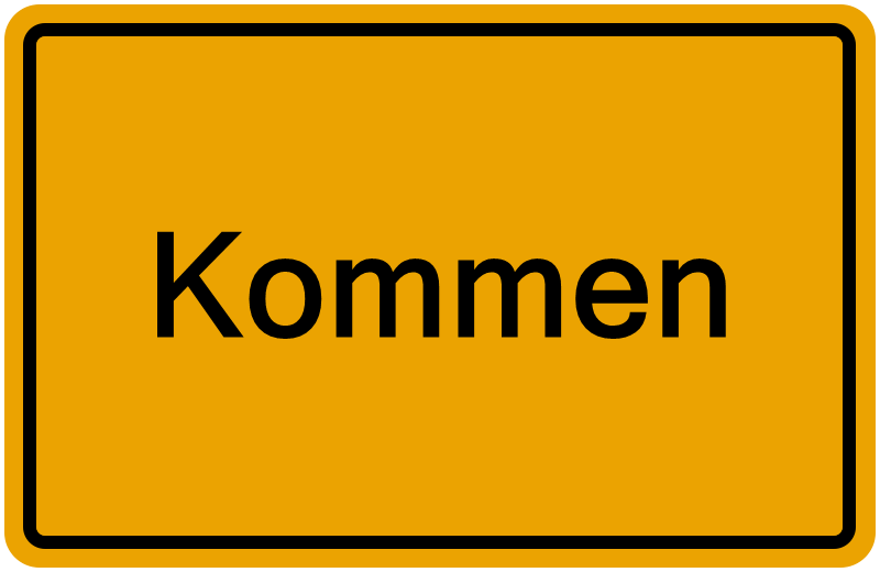 Handelsregister Kommen