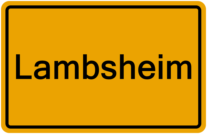 Handelsregister Lambsheim