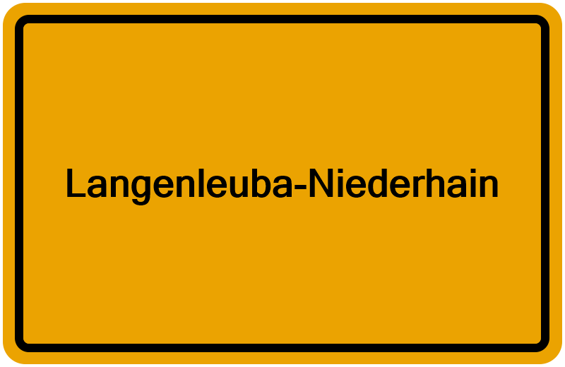 Handelsregister Langenleuba-Niederhain