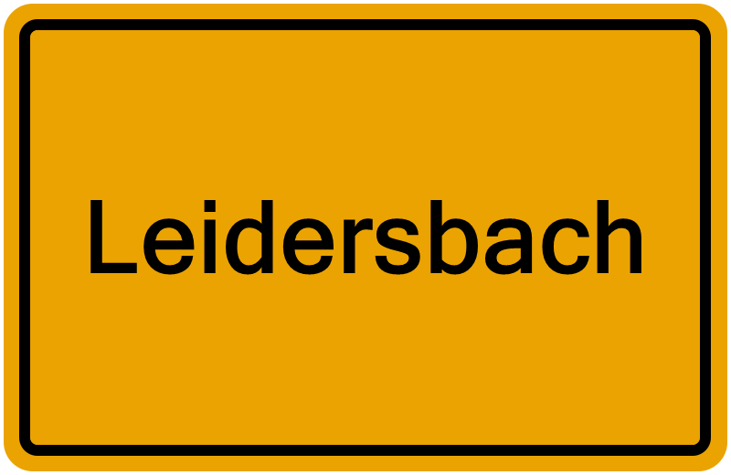 Handelsregister Leidersbach
