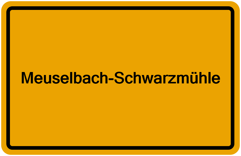 Handelsregister Meuselbach-Schwarzmühle