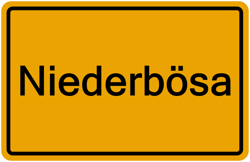 Handelsregister Niederbösa
