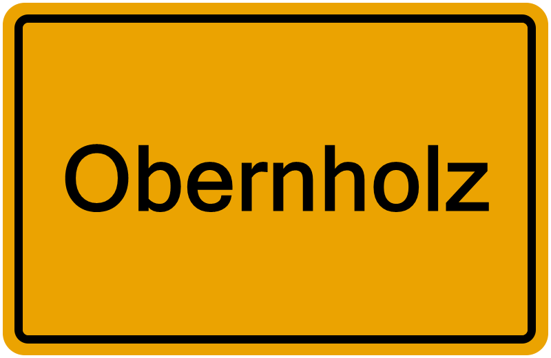 Handelsregister Obernholz