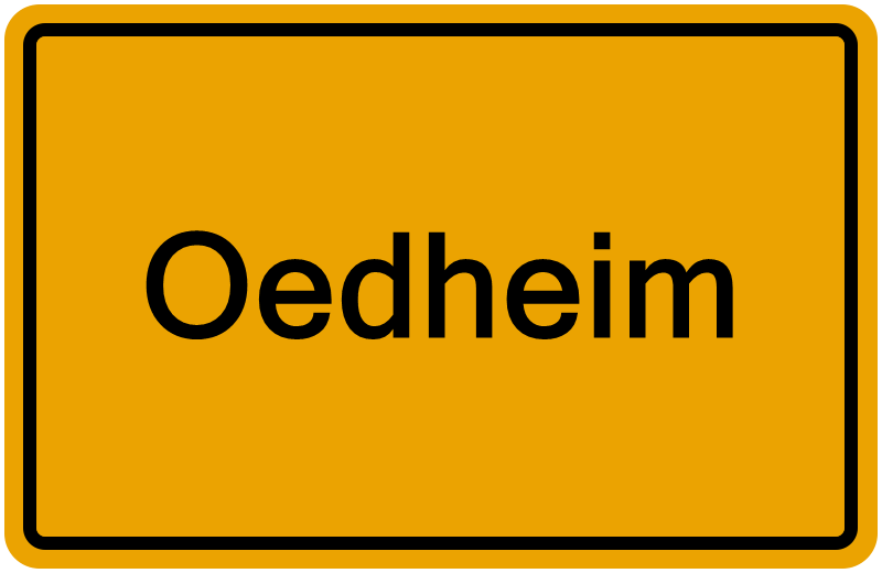 Handelsregister Oedheim