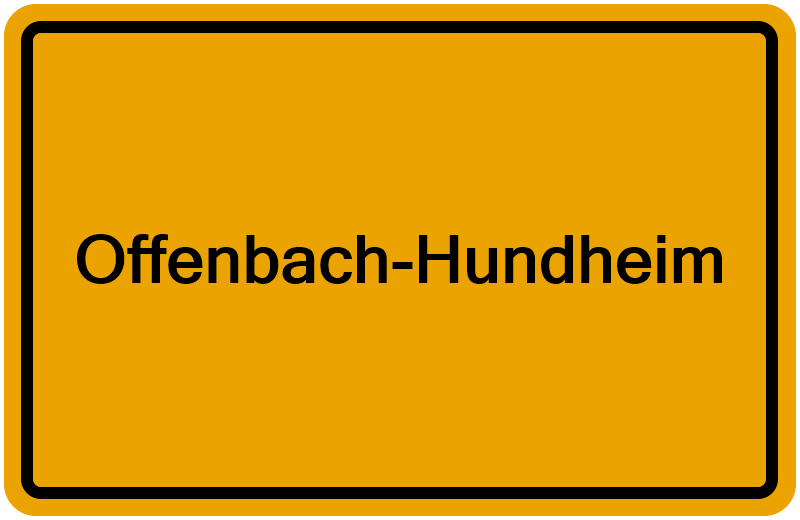 Handelsregister Offenbach-Hundheim