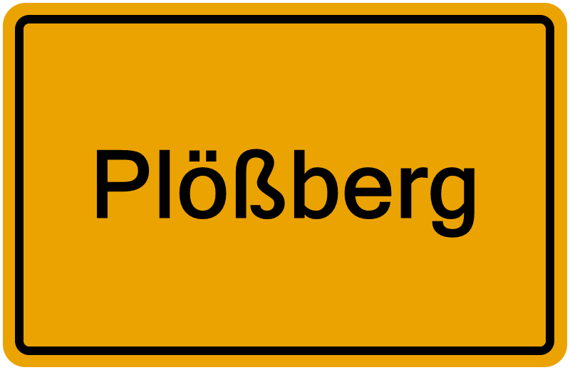 Handelsregister Plößberg